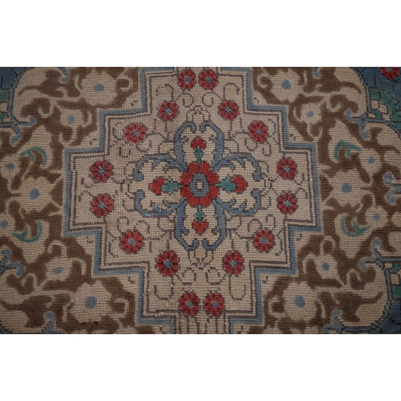 Over Dyed Distressed Tabriz Persian Vintage Rug Handmade Wool Carpet - 8'1" x 11'4"