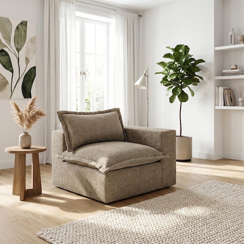 Comfy Cloud Couch Plush Modular Sectional Sofa For Living Room