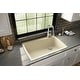 preview thumbnail 4 of 56, Karran Drop-In Quartz Composite 34 in Single Bowl Kitchen Sink with Accessories