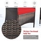 preview thumbnail 18 of 49, Costway 8PCS Rattan Patio Furniture Set Cushioned Sofa Chair Coffee - See Details