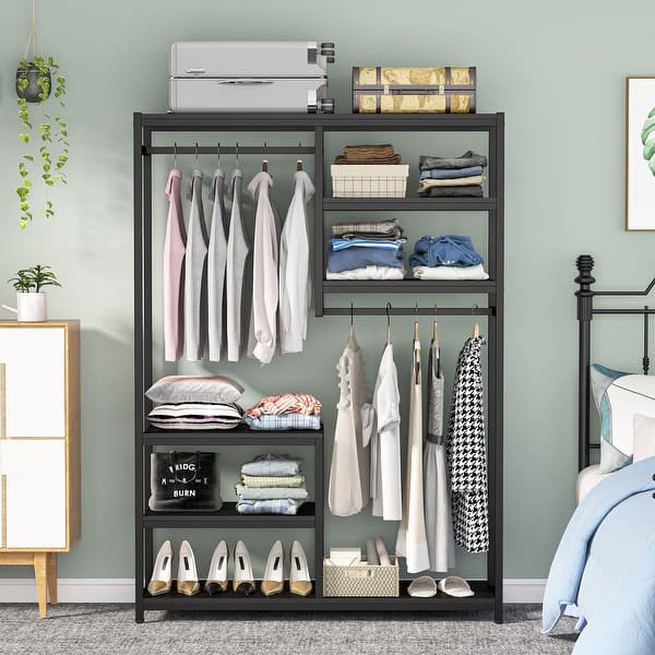 https://ak1.ostkcdn.com/images/products/is/images/direct/3cca9b1cd31df9bd96b353fda3ac303589fe9adc/Large-closet-organizer-Double-Hanging-Rod-Clothes-Garment-Racks-with-Storage-Shelves.jpg?impolicy=medium