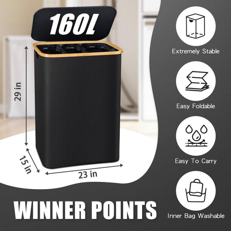 Hampers for Laundry Basket with Lid, Extra Large Laundry Hamper