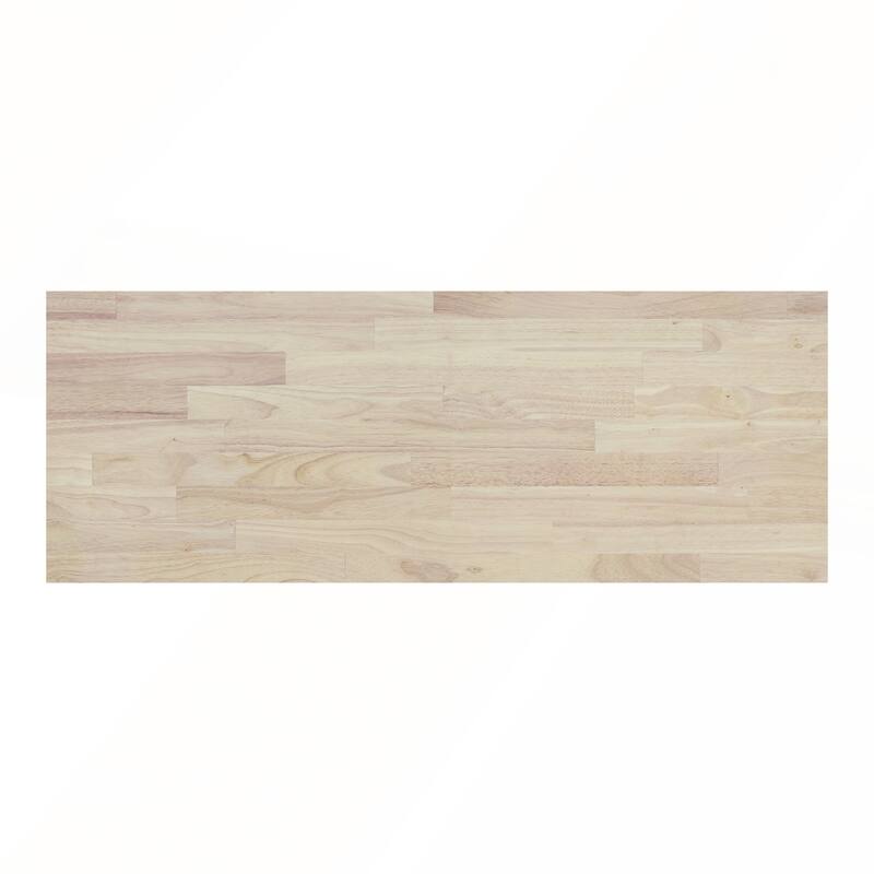 Kitchen Island with Rubber wood Countertop