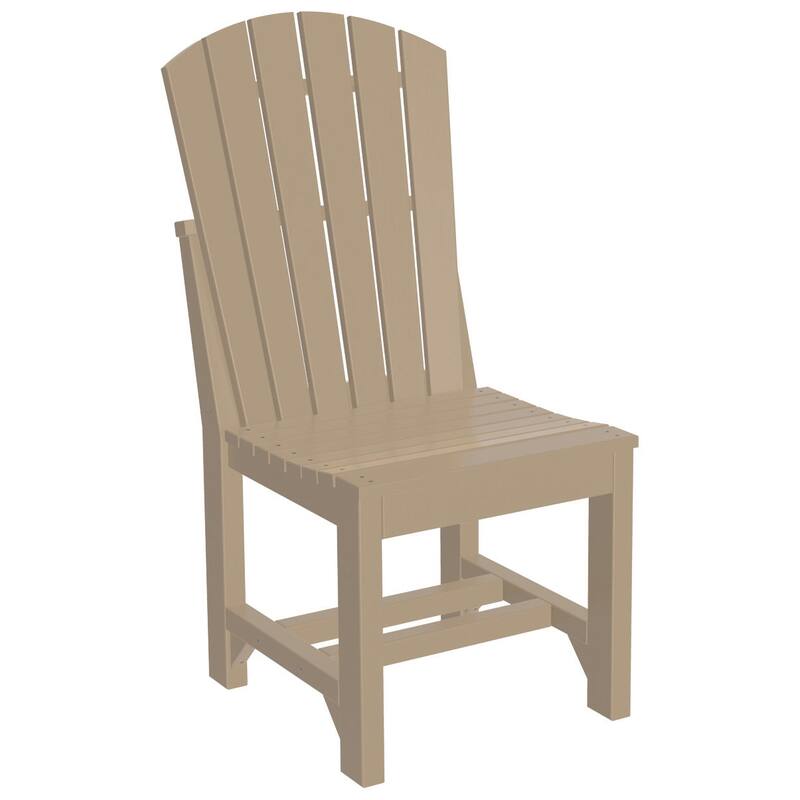 Set of 4 Poly Lumber Adirondack Dining Chairs