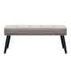 preview thumbnail 14 of 33, Kipp Velvet Upholstered Button Tufted Bench Ottoman