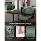 preview thumbnail 25 of 78, Bar Stools Adjustable Height Swivel Faux Leather Armless Barstools