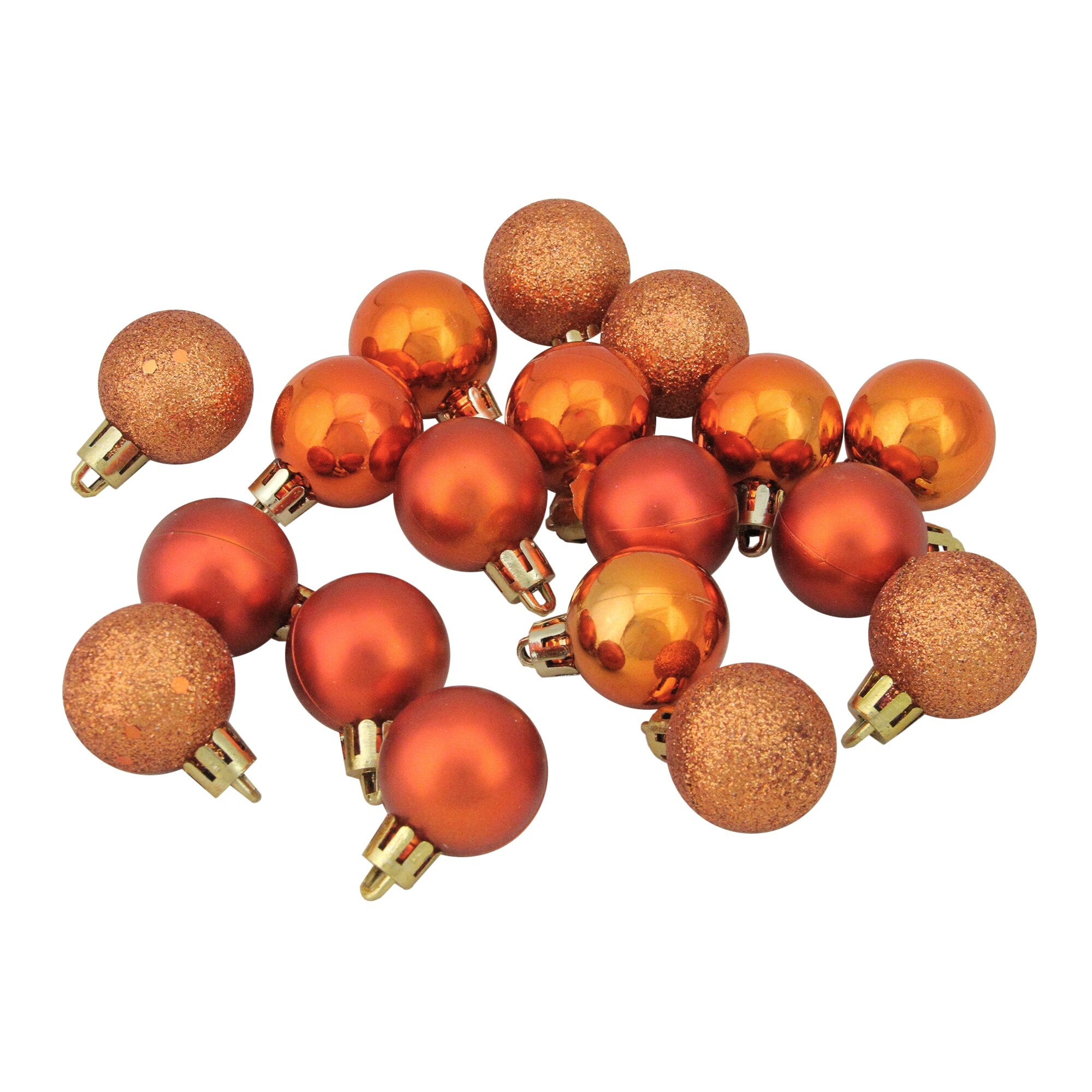 Shop 18ct Burnt Orange Shatterproof 4 Finish Christmas Ball