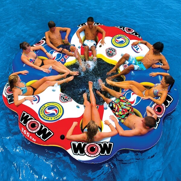 WOW Sports 13-2060 Tube A Rama 10-Person Floating Party Island
