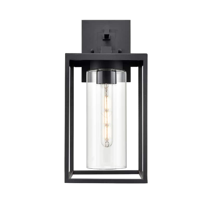 Millennium Lighting Ellway 1 Light Outdoor Wall Sconce in Textured Black - 16  Inch
