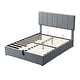 preview thumbnail 12 of 52, Merax Upholstered Platform Bed with a Hydraulic Storage System