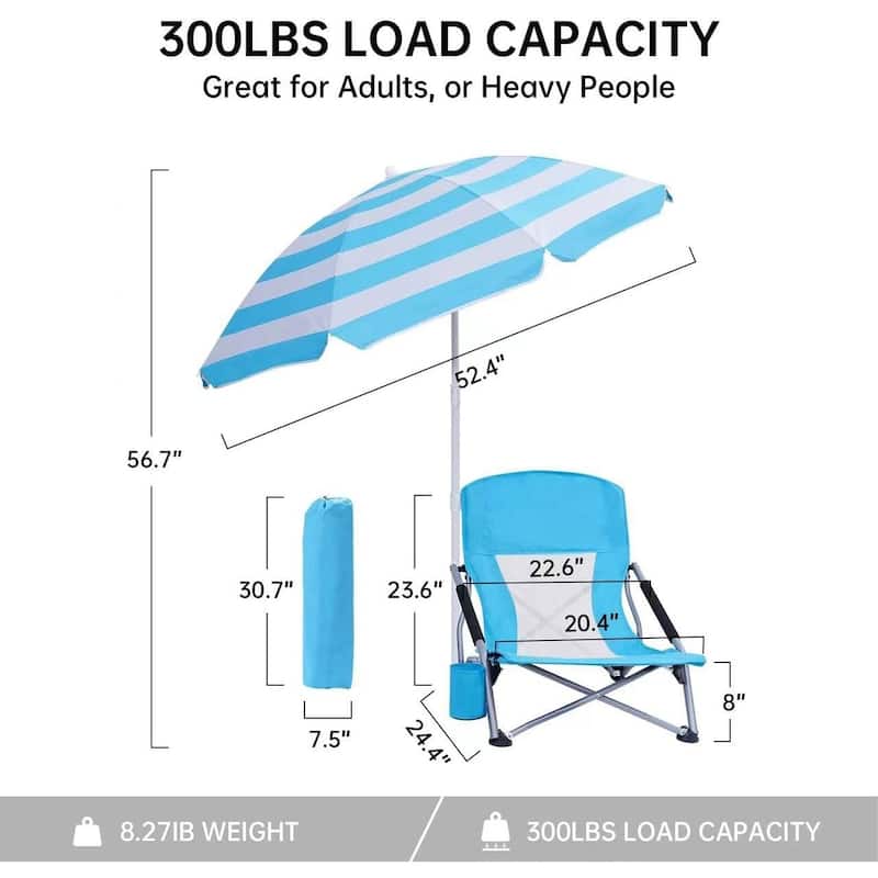 Beach Chair, Beach Chair and Umbrella, Folding Beach Chair, Beach Chairs for Adults