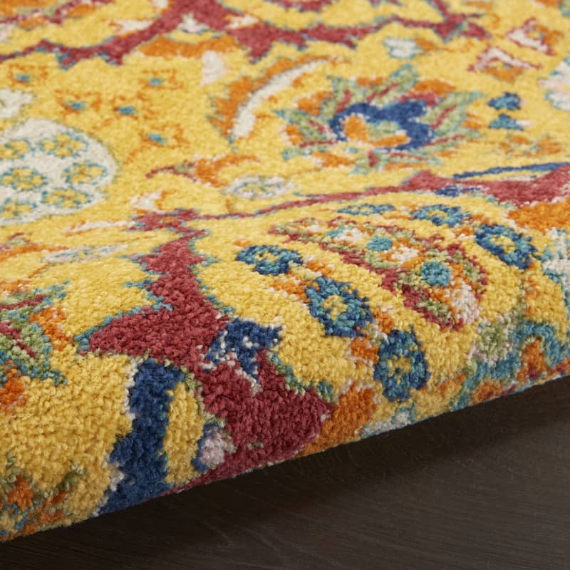 Power Loomed Floral Area Rug - 9' x 12'