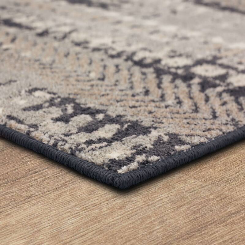 Mohawk Home Gaillard Abstract Distressed Stripe Area Rug