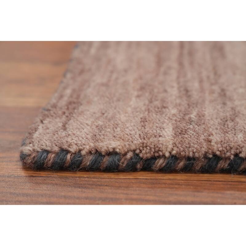 Hand Knotted Oriental 100% Wool Carpet Tribal Animal Pictorial Brown Gabbeh Area Rug - 7' 9'' X 5' 0''