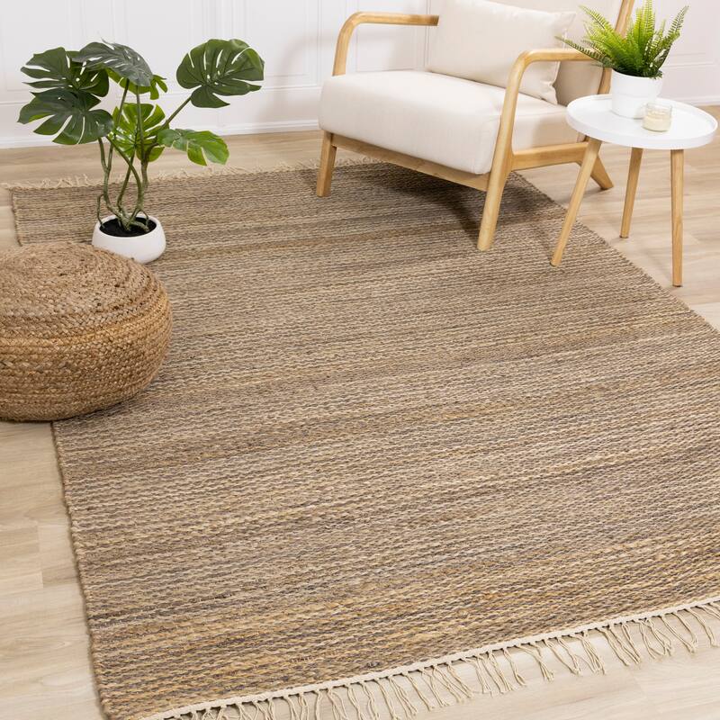 Nairobi Collection - Braided Jute Beige Rug