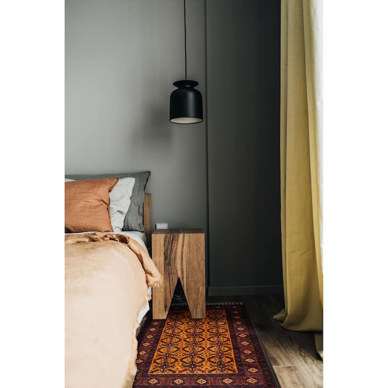 Teimani Orange Rug 2'11" x 4'8" - 2'11 x 4'8