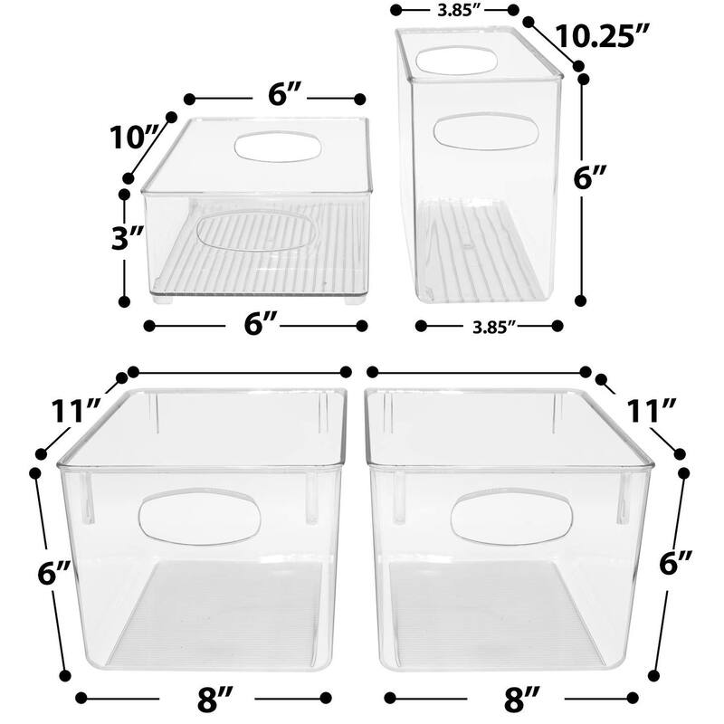 Sorbus Refrigerator Storage Fridge and Freezer Drawer Organizers