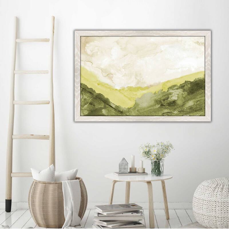 "Washed Green Landscape" Print on Acrylic.