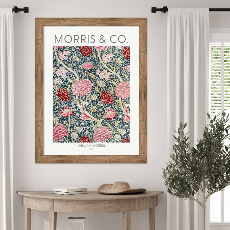 Cray by William Morris Wood Framed Wall Art Print