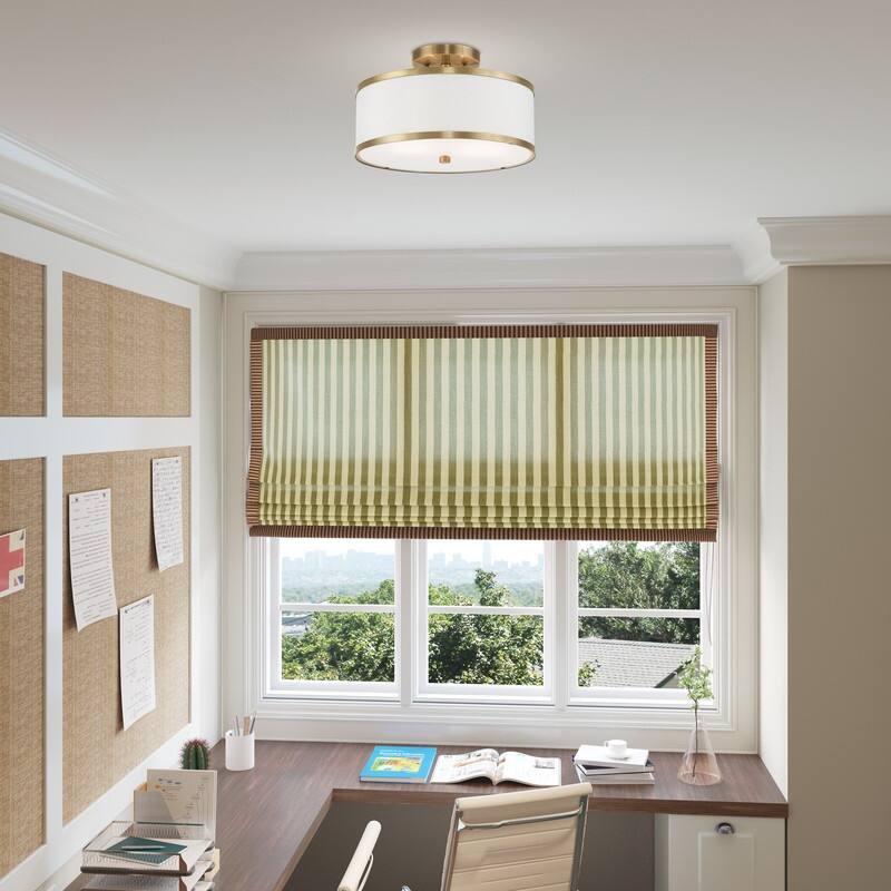 Livex Lighting 2-light Fabric Shade Ceiling Mount, 60422, 62627, 60412, 60402