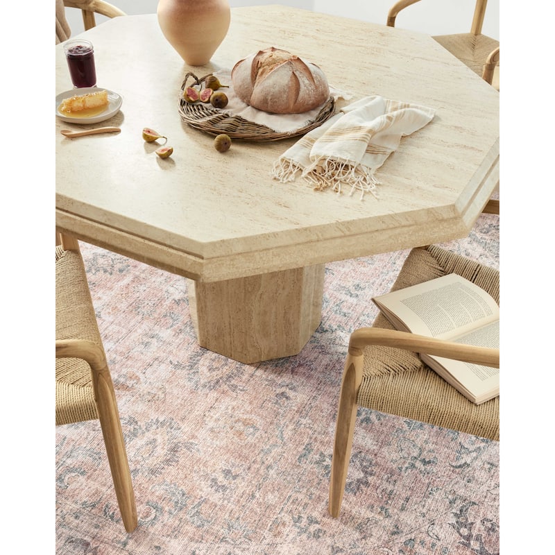Alexander Home Leanne Distressed Oriental Printed Area Rug