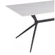 preview thumbnail 87 of 131, Elega Modern Sintered Stone Dining Table Modern Trestle Base Powder-Coated Steel Frame Kitchen Table - 47"-71"