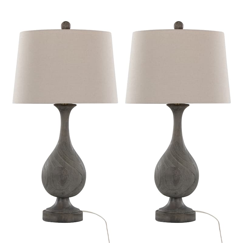 The Gray Barn Cecilly 29" Polyresin Table Lamp (Set of 2)