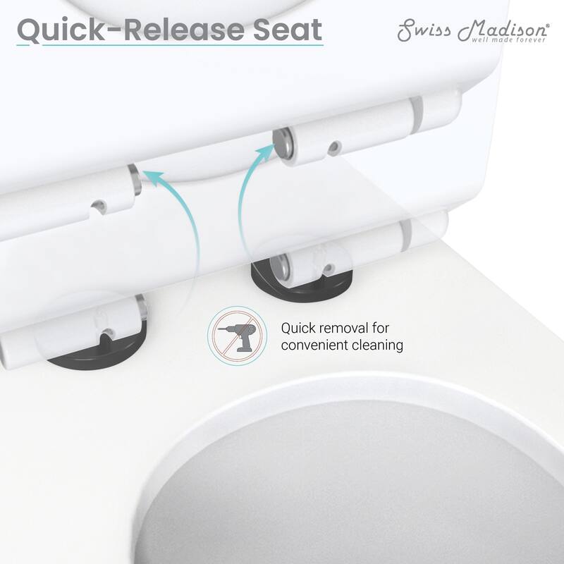 Swiss Madison Sublime One Piece Elongated Toilet Dual Flush 0.8/1.28 gpf