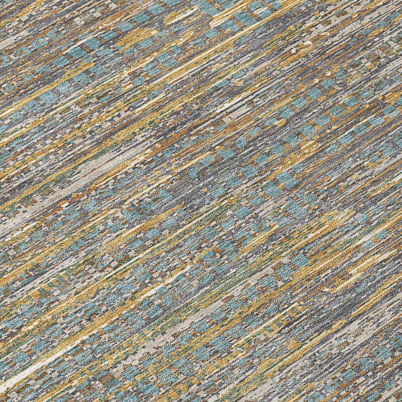 Machine Washable Indoor/ Outdoor Casual Keystone Chantille Rug