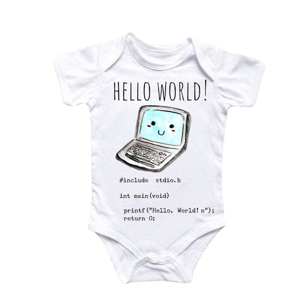 Pc Programmer Coder Coding - Baby Boy Girl Clothes Infant Bodysuit Funny Cute Newborn