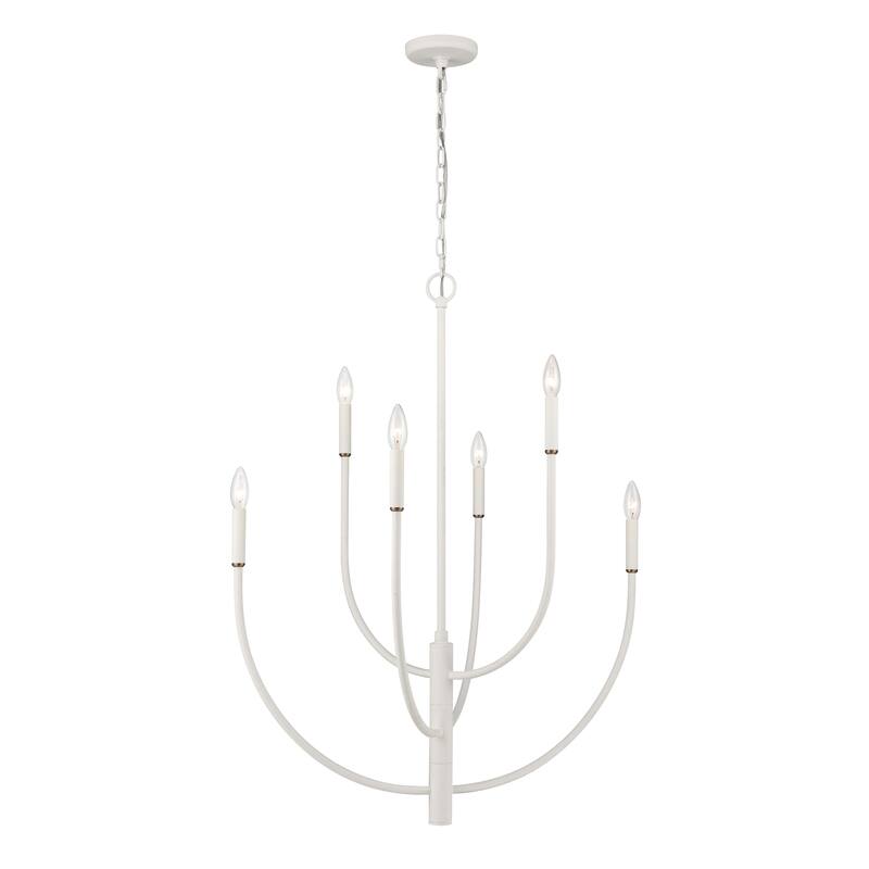 Elk Home Continuance Multiple Finishes Transitional Chandelier - 30'' - White Coral