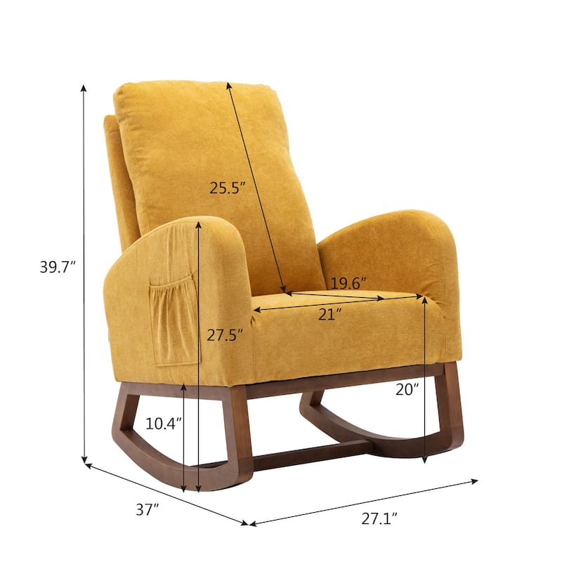 Modern Fabric Rocking Chair