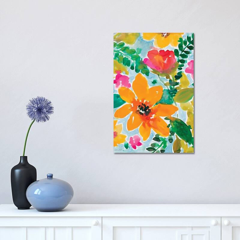 iCanvas "Bright and Cheery Blooms" by Lanie Loreth Canvas Print - 18x12x1.5
