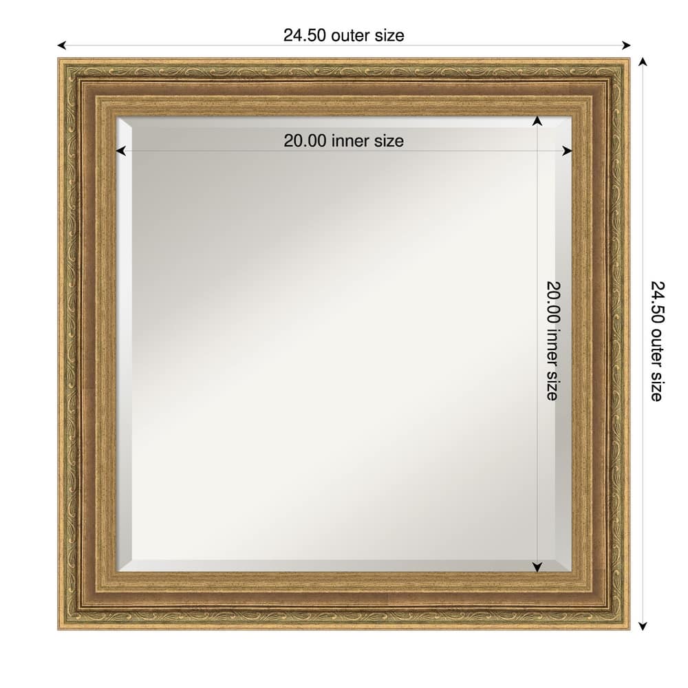 Elliot Gold Beveled Framed Bathroom Vanity Wall Mirror - Elliot Gold