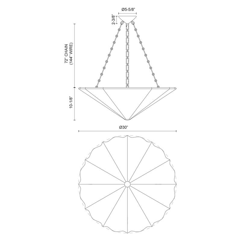Alora Lighting CH352430 Martine 4 Light 30" Wide Chandelier