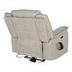preview thumbnail 17 of 34, Furniture of America Arthon Fabric Power Recliner with LED Light and USB Port