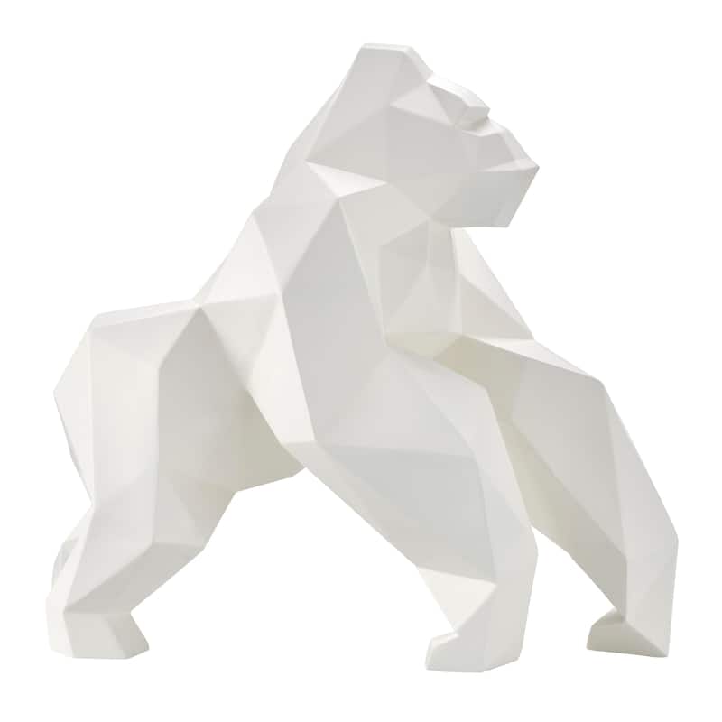 Geometric Ape Resin Sculpture - N/A