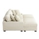 preview thumbnail 98 of 116, Modular Armchair and Ottoman Set with Adjustable Headrest, Flannel Upholstery
