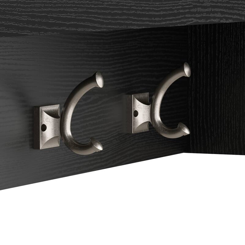 Woodland 40W Wall Mounted Coat Rack with Shelf by Bush Furniture