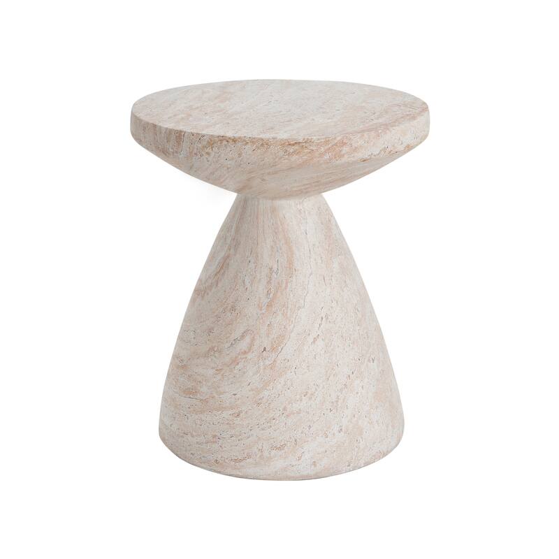Bissell Outdoor Lightweight Concrete Side Table by Christopher Knight Home