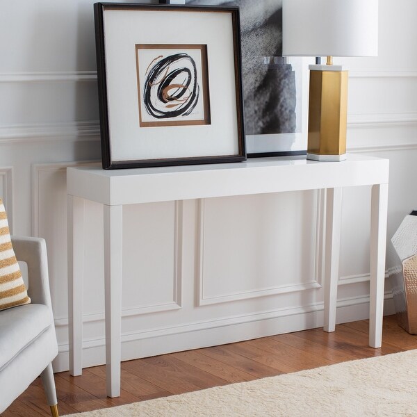 Safavieh Kayson White Lacquer Console Table - 51.2" W x 13 ...
