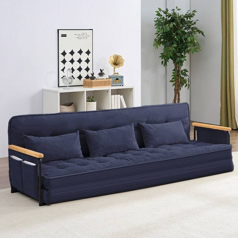 Mixoy Muti-Functional Folding Floor Sofa Bed,3-Seater,2-Seater,1-Seater Lazy Futon Sofa with 6 Position Adjustable Backrest