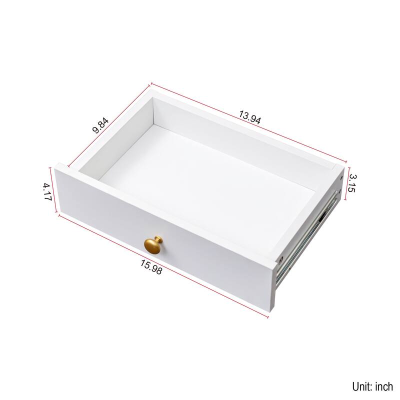 Fold-Out Convertible Writing Table, Desk Cabinet with shelf and drawer Multi-Function Home Office Workstation