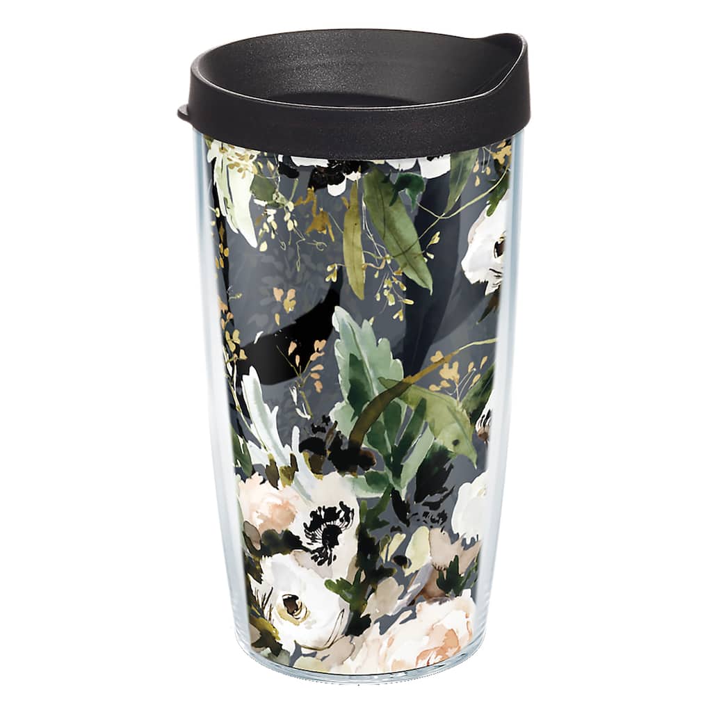 Tervis Kelly Ventura Anemone Flowers Made in USA Double Walled Insulated Travel Tumbler, Classic