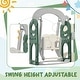 preview thumbnail 5 of 7, Toddler Slide and Swing Set 5 in 1, Kids Playground Climber Slide Playset with Telescope, Freestanding Combination for Babies