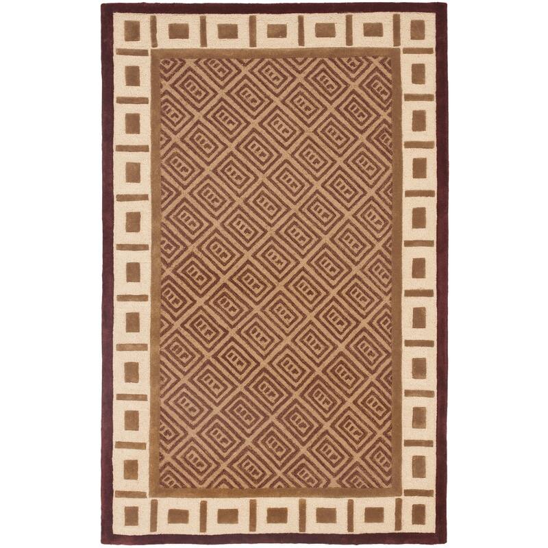 SAFAVIEH Handmade Soho Kierra N.Z. Wool Rug - 5' x 8' - Beige - Runner/Rectangle