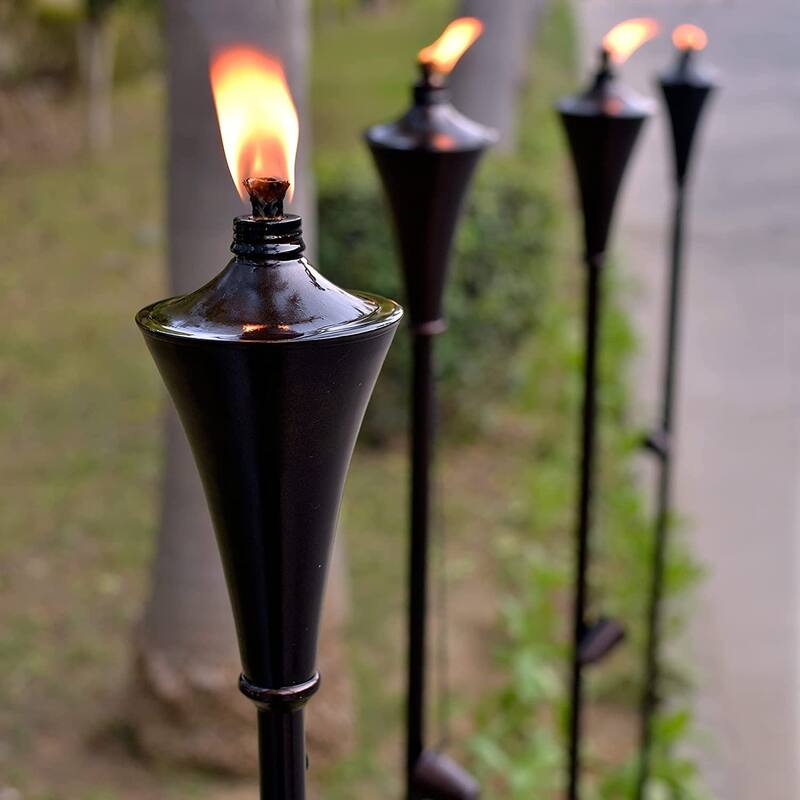 12 Pcs Fiberglass Wicks for Garden Torch Replacement DIY Oil Lamp