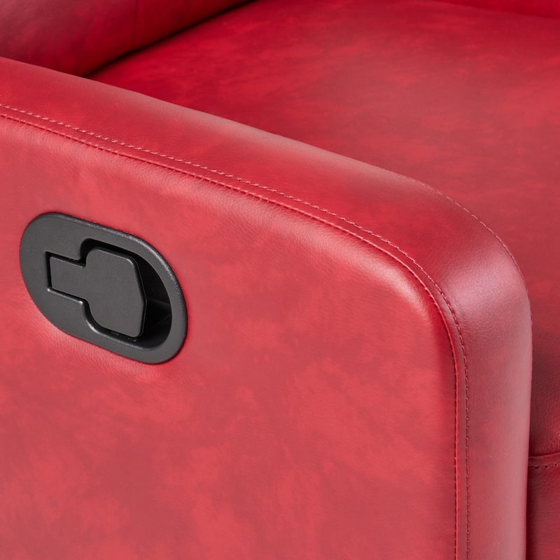 Minimalist Lever‑Action Recliner Chair with Smooth Upholstery