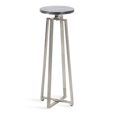 Kate and Laurel Zia Metal Drink Table - 9x9x23