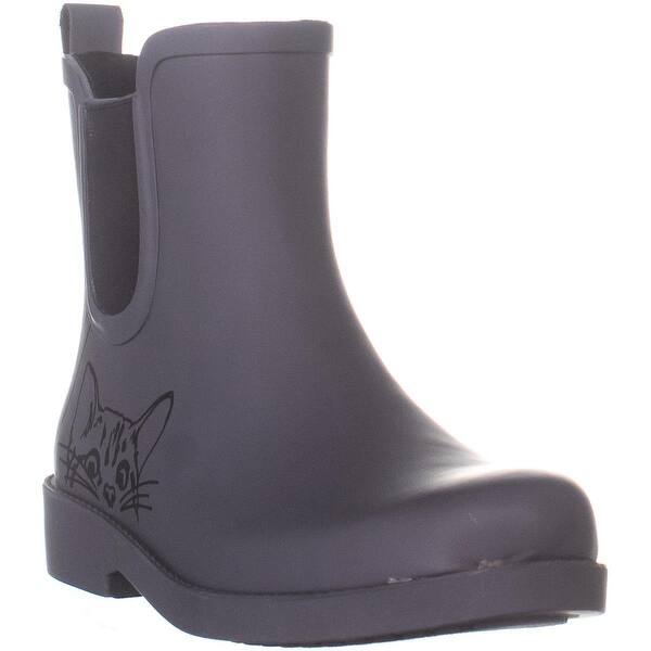 Shop Ed Ellen Degeneres Wallita Short Rain Boots Grey Matte Black